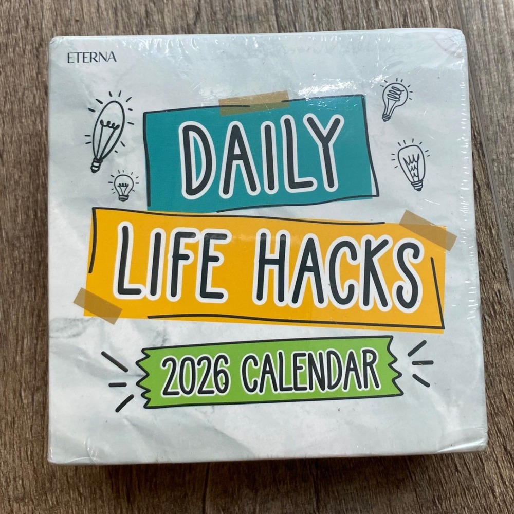 Eterna‎ Goods Daily Life Hacks 2026 Day-to-Day Desk Calendar Tear-Off New Sealed